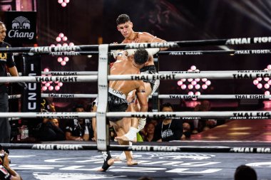 Tayland ve Brezilya Tay dövüş 2016 yılında Julio Lobo Saenchai P.K.Saenchai Muay Tay spor salonu