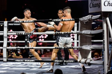 Tayland ve Brezilya Tay dövüş 2016 yılında Julio Lobo Saenchai P.K.Saenchai Muay Tay spor salonu