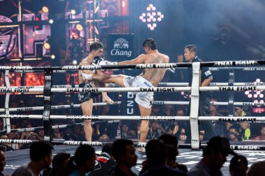 Tayland Sudsakorn Sor.Klinmee ve Antoine Pinto Tay Fransa 2016 mücadele