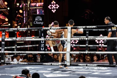 Tayland ve Brezilya Tay dövüş 2016 yılında Julio Lobo Saenchai P.K.Saenchai Muay Tay spor salonu