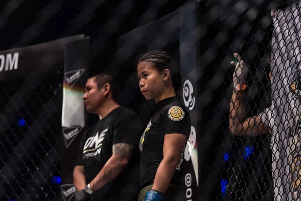 Angelie Sabanal of Philippines in One Championship : IRON WILL Royalty Free Stock Photos