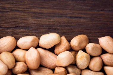 ahşap masa fındık. Üstten Görünüm