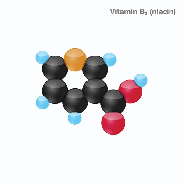 Vitamin-b3-Bereich (Niacin) — Stockvektor