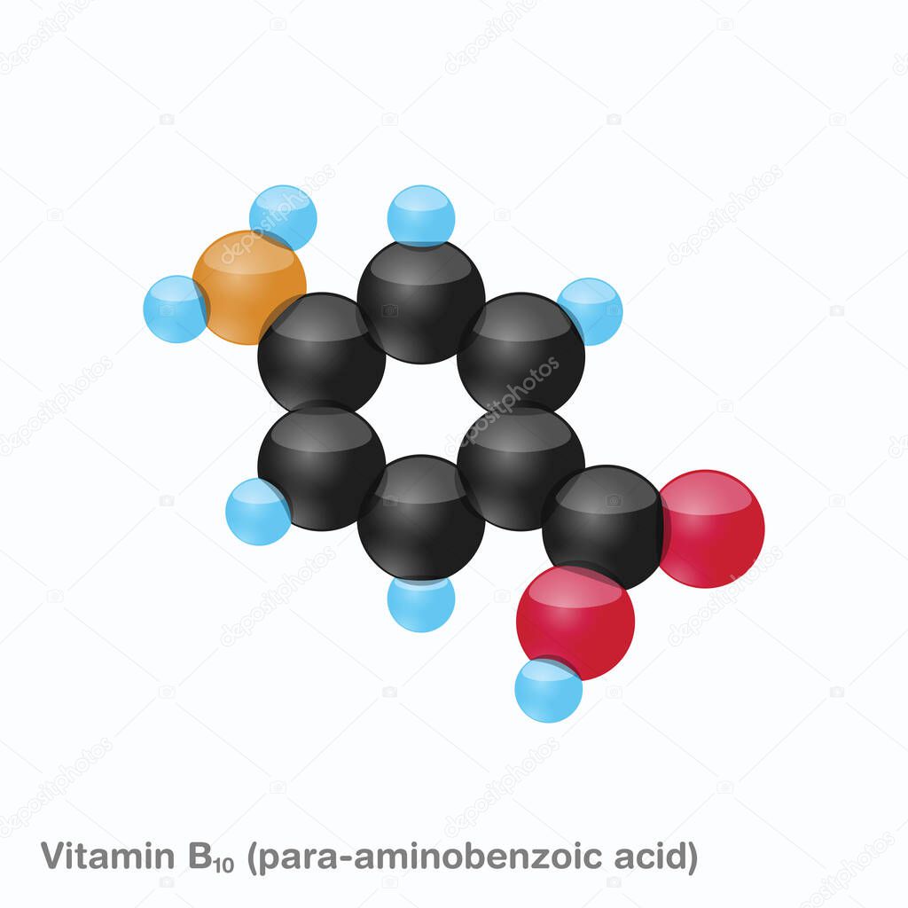 Vitamin B10 (para-aminobenzoic acid) Sphere