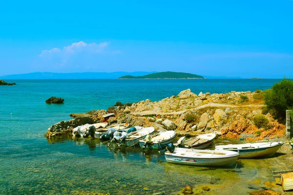 Agios Nikolaos Beach Elinica Evia Greece — ストック写真