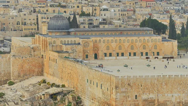 Jerusalén. Antigua mezquita de Al-Aqsa en el Monte del Templo —  Fotos de Stock