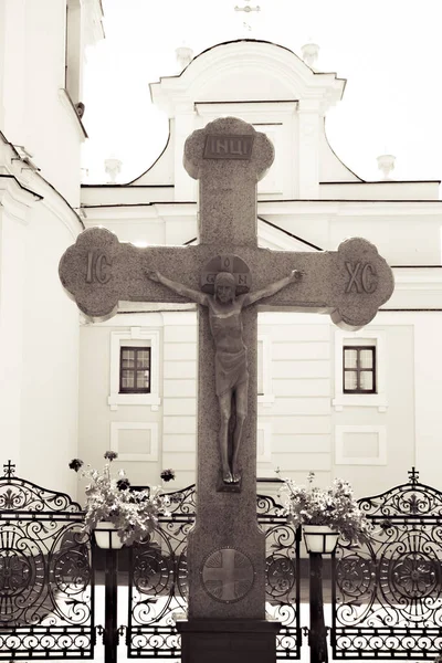 Foto del tema religioso - Jesús en la cruz . — Foto de Stock