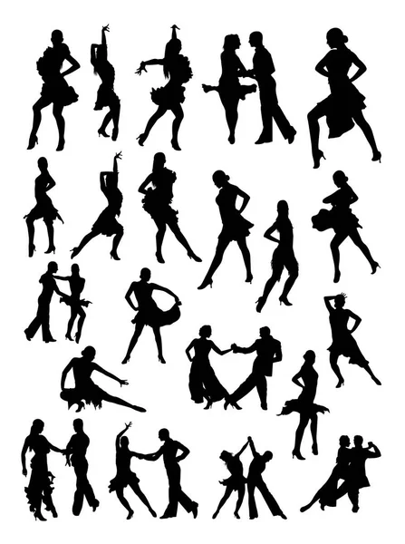 Salsa dansçısı ayrıntı siluet. Vektör, illüstrasyon. Sembol, logo, web simgesi, maskot, işaret veya herhangi bir tasarım için iyi kullanmak istiyorum.