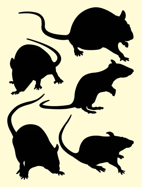 Silhouette Souris Vecteur Illustration Bon Usage Pour Symbole Logo Icône — Image vectorielle