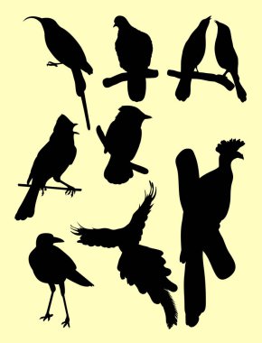 Kuş siluet 01. Sembol, logo, web simgesi, maskot, işaret veya herhangi bir tasarım için iyi kullanmak istiyorum.