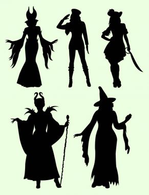 Kostüm siluet 01. Sembol, logo, web simgesi, maskot, işaret veya herhangi bir tasarım için iyi kullanmak istiyorum.