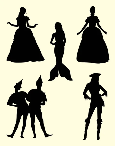 Costume Silhouette Bon Usage Pour Symbole Logo Icône Web Mascotte — Image vectorielle