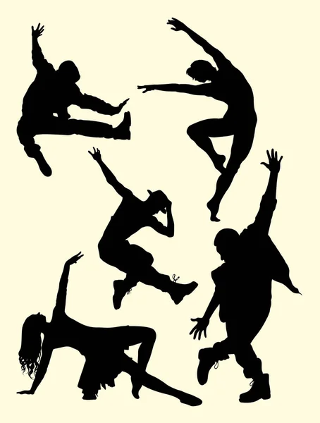 Wallpapers: cool parkour | Parkour Silhouettes — Stock Vector ...
