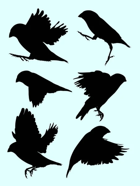 Zebrafinken Silhouette Gute Verwendung Für Symbol Logo Web Symbol Maskottchen — Stockvektor
