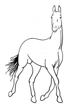 At Hat sanatı 01. Sembol, logo, web simgesi, maskot, Boyama, işaret veya istediğiniz herhangi bir tasarım için iyi kullanmak.