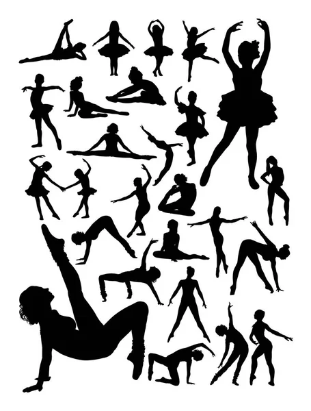 Ballerina Silhouette Gute Verwendung Für Symbol Logo Websymbol Maskottchen Schild — Stockvektor