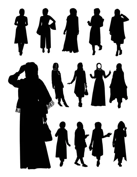 Hijab siluet. Sembol, logo, web simgesi, maskot, işaret veya herhangi bir tasarım için iyi kullanmak istiyorum.