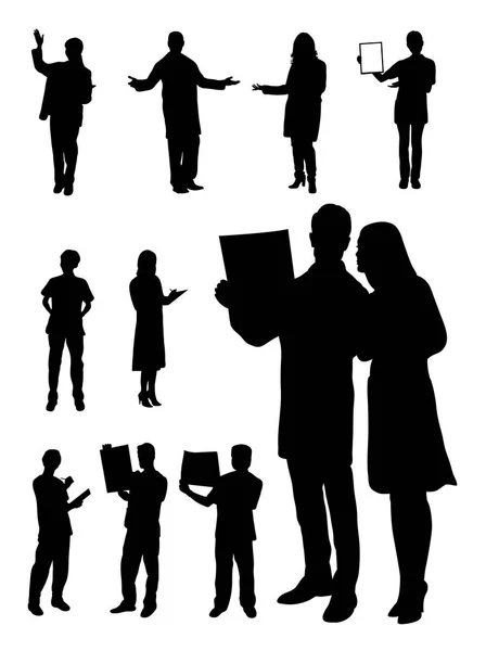 Download Doctor Nurse Silhouette Good Use Symbol Logo Web Icon Mascot — Stock Vector © fennywiryani.gmail ...