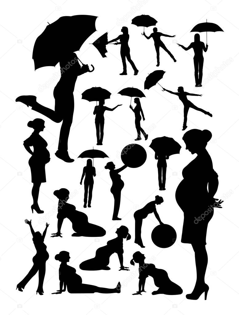 Woman detail silhouette. Good use for symbol, logo, web icon, mascot, sign, or any design you want.