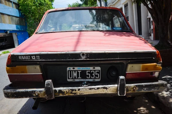 Buenos Aires Argentina Gennaio 2020 Vecchia Renault Auto Epoca Obsoleta — Foto Stock