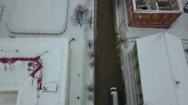 İHA. Sebezh şehri üzerinde uçuş. Rusya