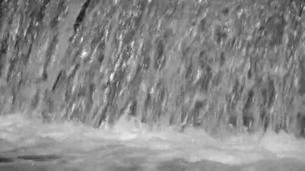 Fast Flow Water Waterfall — Stock Video