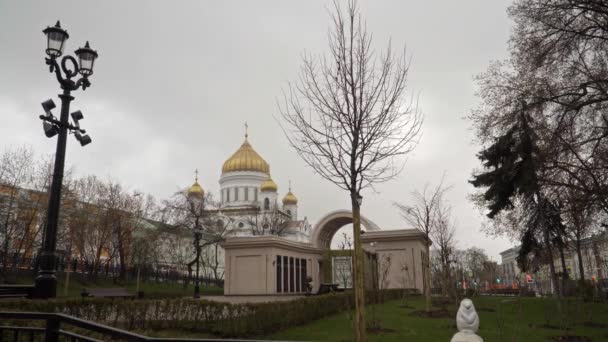 Christus Erlöser Kathedrale Moskau — Stockvideo