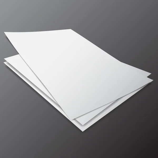 Papiers de différentes tailles et angles — Image vectorielle