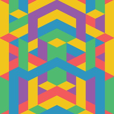  soyut renkli geometrik desen 