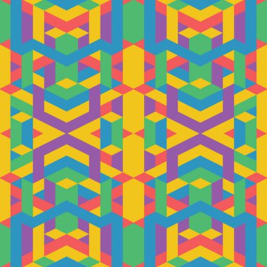 soyut renkli geometrik desen 