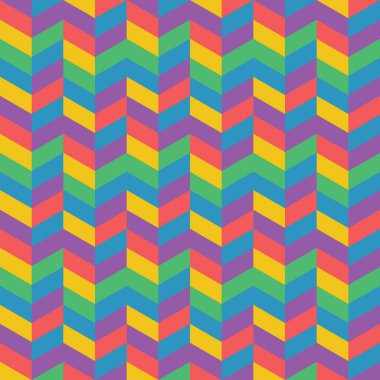 soyut retro renkli geometrik desen