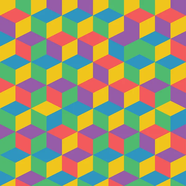 Vektor abstraktní barevný geometrický vzor retro styl — Stockový vektor