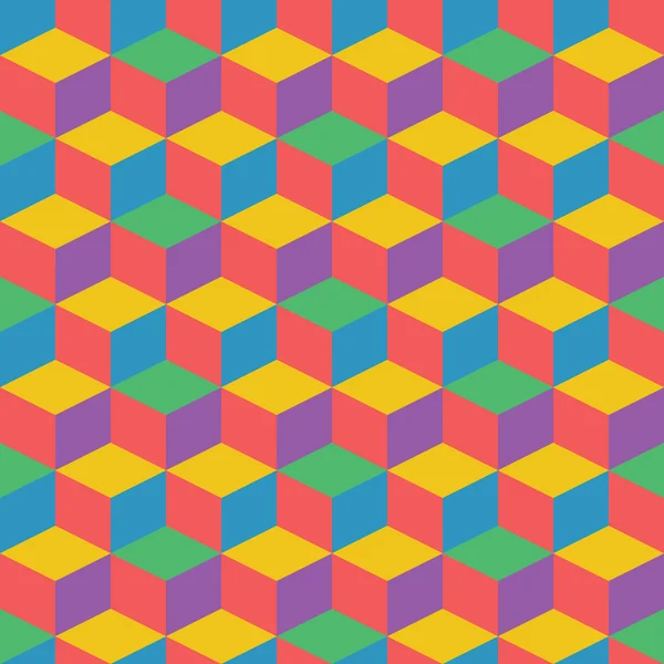 Vektör soyut renkli geometrik desen retro tarzı