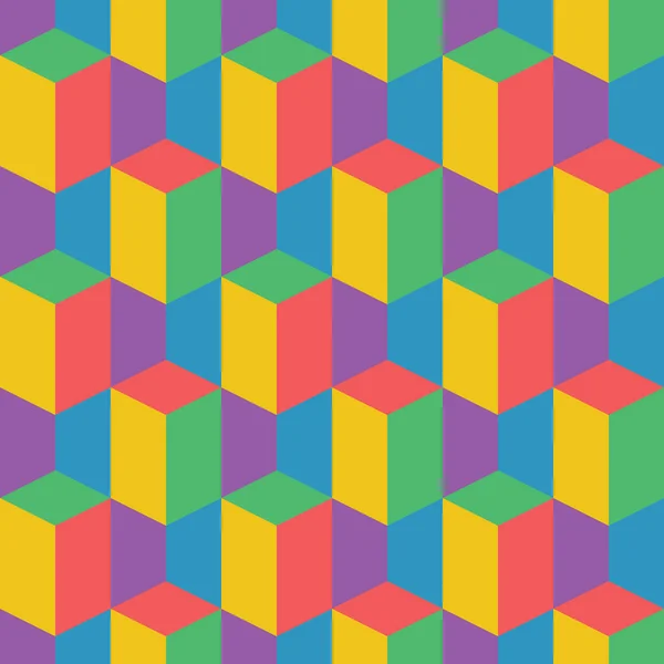 Vektor abstraktní barevný geometrický vzor retro styl — Stockový vektor