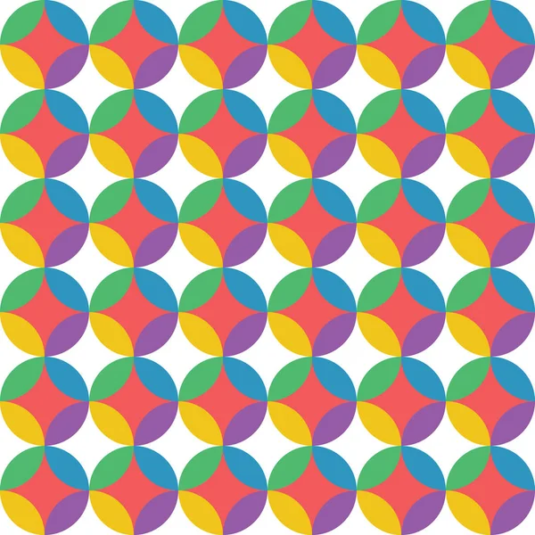 Vector abstracte kleurrijke geometrische patroon retro stijl — Stockvector