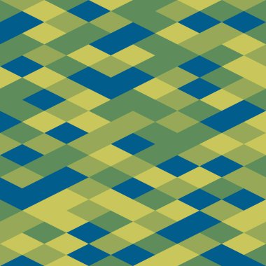 Soyut geometrik grafik desen yeşil renk tonu arka plan