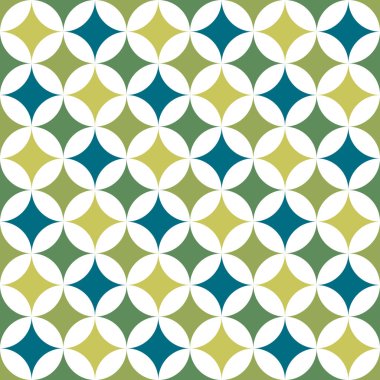 Soyut geometrik grafik desen yeşil renk tonu arka plan