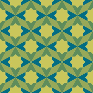 Soyut geometrik grafik desen yeşil renk tonu arka plan