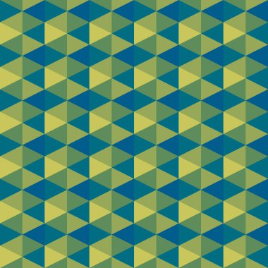 Soyut geometrik grafik desen yeşil renk tonu arka plan