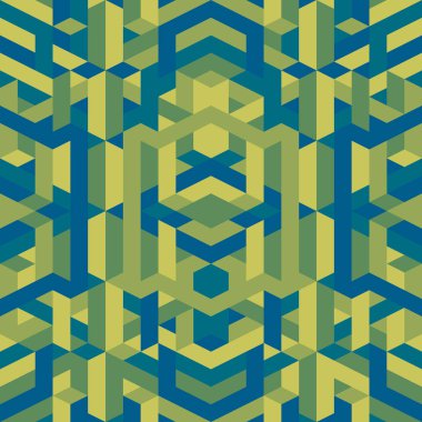 Soyut geometrik grafik desen yeşil renk tonu arka plan