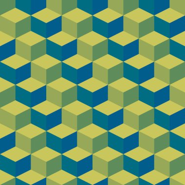 Soyut geometrik grafik desen yeşil renk tonu arka plan