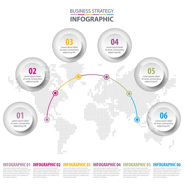 Business infografiky návrhu šablony obrázek — Stockový vektor