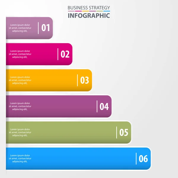 İş Infographics şablonu tasarlamak — Stok Vektör