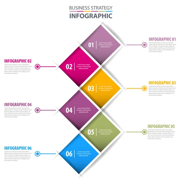 Illustrazione modello di progettazione infografica aziendale — Vettoriale Stock