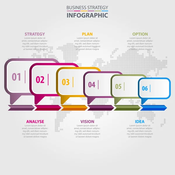 İş Infographics şablonu tasarlamak — Stok Vektör