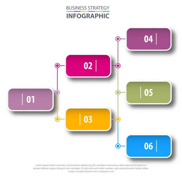 İş Infographics şablonu tasarlamak. — Stok Vektör