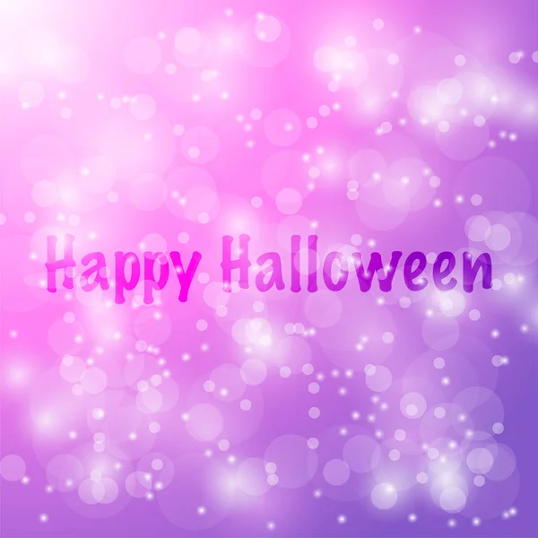 Happy Halloween Vector abstract bokeh blur background — Stock Vector