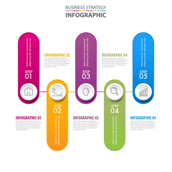 Infographics επιχειρηματικό σχεδιασμό στοιχεία πρότυπο γραφικών illustrat — Διανυσματικό Αρχείο
