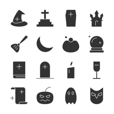 Cadılar Bayramı partisi vektör dolgu simgesini