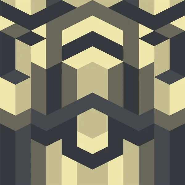Patrón geométrico abstracto vector gótico art deco — Vector de stock